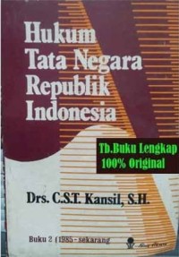 Hukum Tata Negara Republik Indonesia