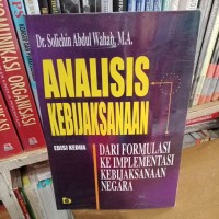 analisis kebijaksanaan